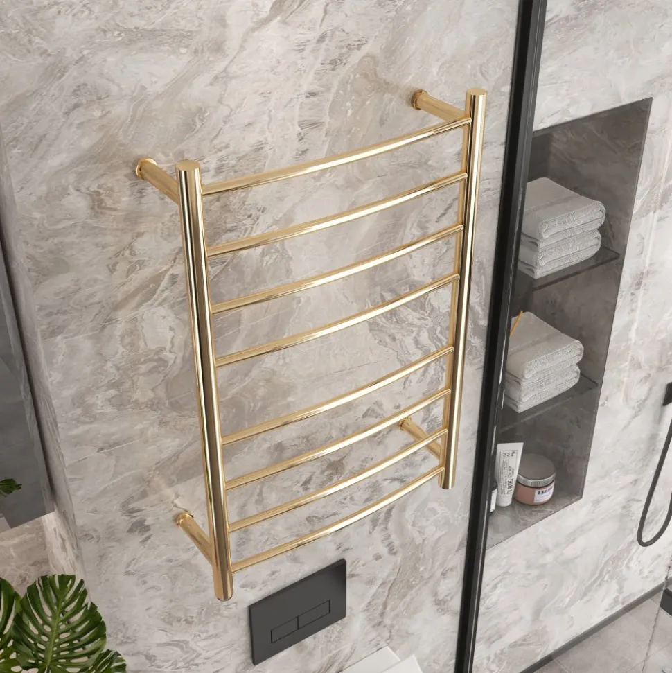 Elektrisk handdukstork 52x78x12,5cm | Guld