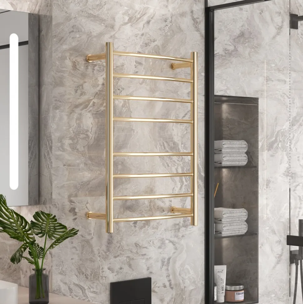 Elektrisk handdukstork 52x78x12,5cm | Guld