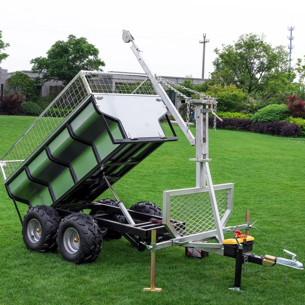 Elektroniskt tippbart ATV-släp | Linjärt ställdon