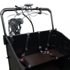 El-lådcykel - 17Ah batteri - Svart trälåda