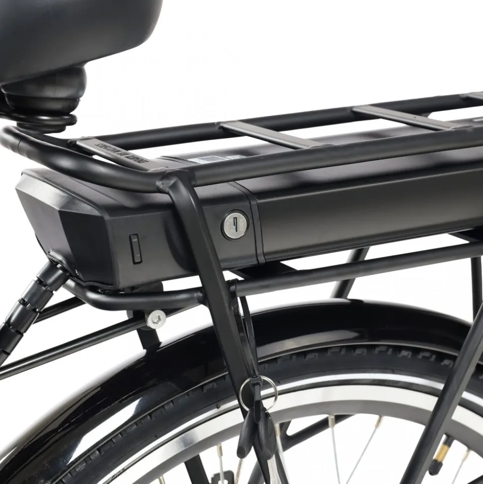 El-lådcykel - 17Ah batteri - Svart trälåda
