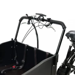 El-lådcykel - 17Ah batteri - Svart trälåda