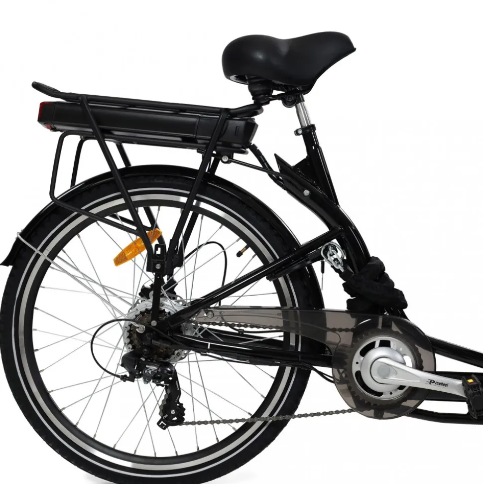 El-lådcykel - 17Ah batteri - Svart trälåda