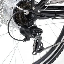 El-lådcykel - 17Ah batteri - Svart trälåda