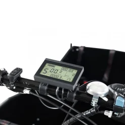 El-lådcykel - 17Ah batteri - Svart trälåda
