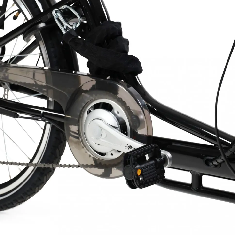 El-lådcykel - 17Ah batteri - Svart trälåda