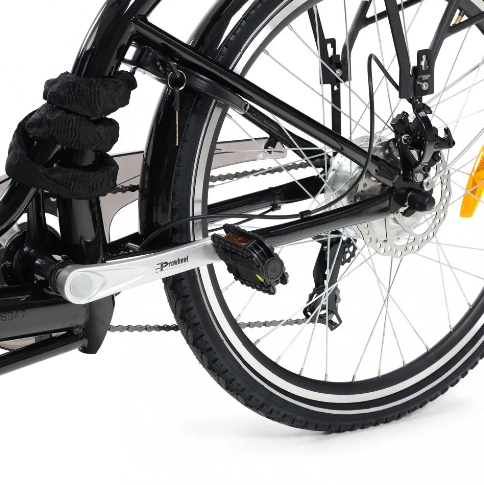 El-lådcykel - 17Ah batteri - Svart trälåda