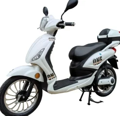 Elmoped 500W | 48V 20Ah batteri | Upp till 45 km räckvidd | Moped klass 2 | Tyst & kompakt för stadskörning