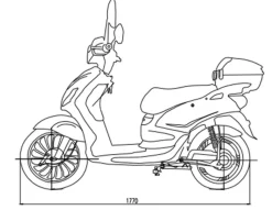 Elmoped 500W | 48V 20Ah batteri | Upp till 45 km räckvidd | Moped klass 2 | Tyst & kompakt för stadskörning