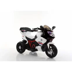 Elmotorcykel för barn | 7Ah | Dubbla motorer | Röd/Vit