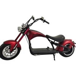 Elscooter Båge 2000W Röd | Registrerbar Moped Klass I | 45 km/h