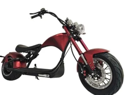 Elscooter Båge 2000W  Röd | Registrerbar Moped Klass I | 45 km/h
