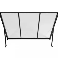 Entrétak 113x80cm | Kallvalsat stål | Polykarbonat