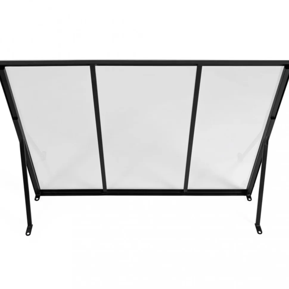 Entrétak 113x80cm | Kallvalsat stål | Polykarbonat