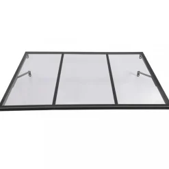 Entrétak 113x80cm | Kallvalsat stål | Polykarbonat