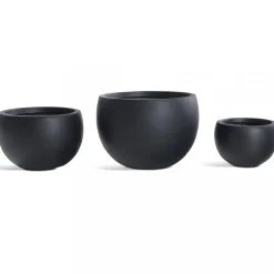 Fiberarmerade utekrukor | 3-pack | Granitsvart