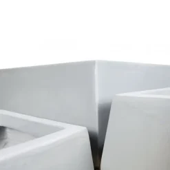 Fiberarmerade utekrukor | 3-pack | Ljusgrå