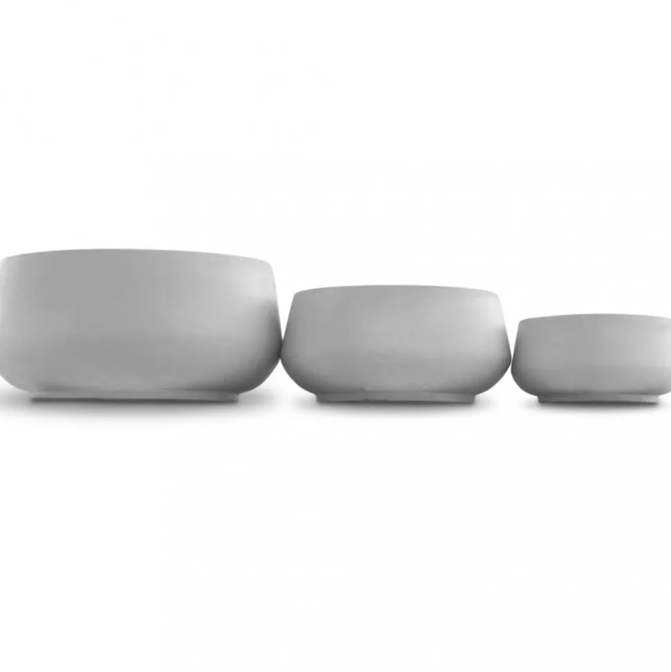 Fiberarmerade utekrukor | 3-pack | Ljusgrå