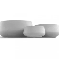 Fiberarmerade utekrukor | 3-pack | Ljusgrå
