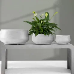 Fiberarmerade utekrukor | 3-pack | Ljusgrå