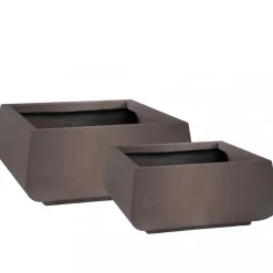 Fiberarmerade utekrukor | 2-pack | Mörkbrun