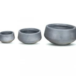 Fiberarmerade utekrukor | 3-pack | Mörkgrå