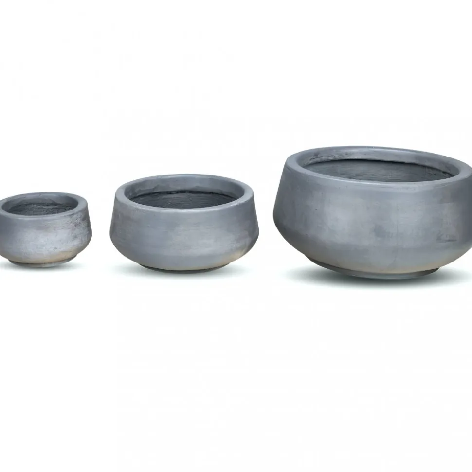 Fiberarmerade utekrukor | 3-pack | Mörkgrå