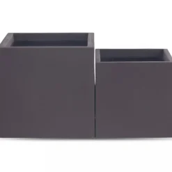 Fiberarmerade utomhuskrukor - Mörkbruna - 2-pack