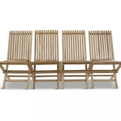 Fällstol i teak 4-pack | Lyfco Smögen