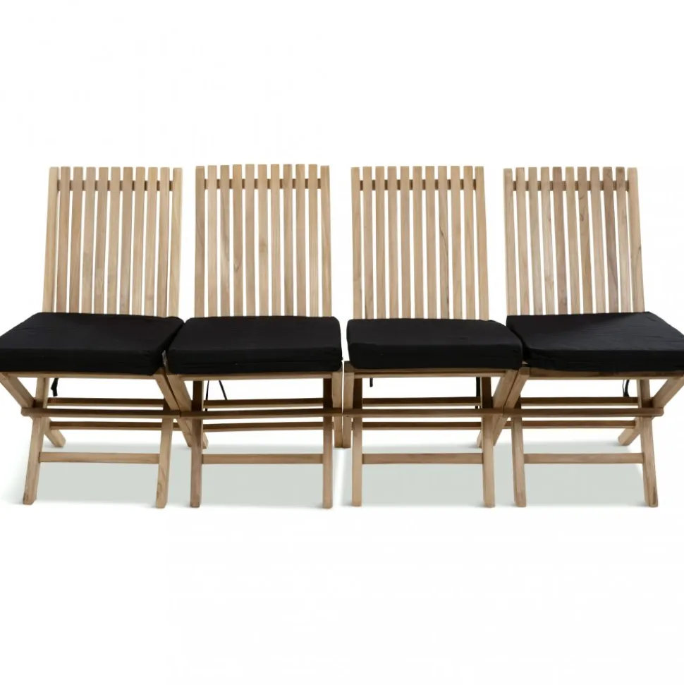 Fällstol i teak 4-pack | Lyfco Smögen