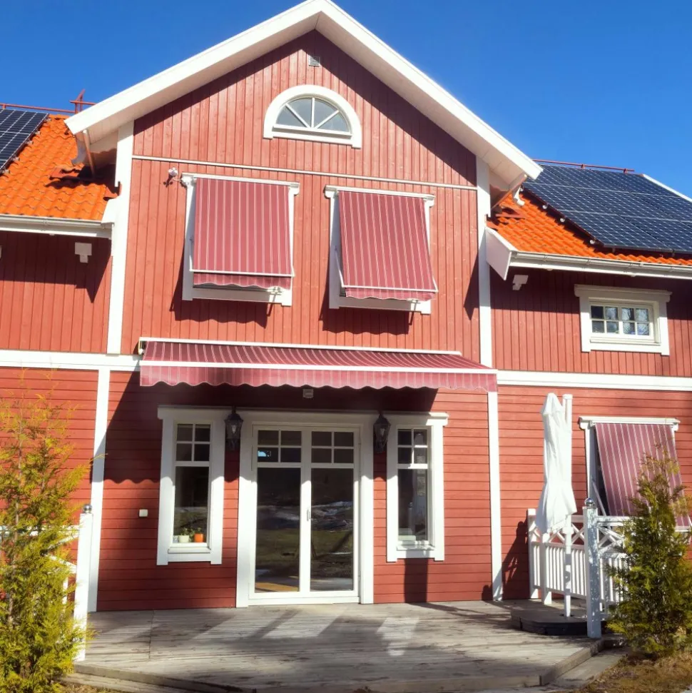 Fönstermarkis 100cm | Elektrisk motor & fjärrkontroll | Metalcraft