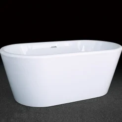 Fristående badkar 160cm | Lucite akryl | Rund design | A-05