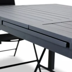 Förlängningsbart bord i aluminium 180-240cm | 8 positionsstolar