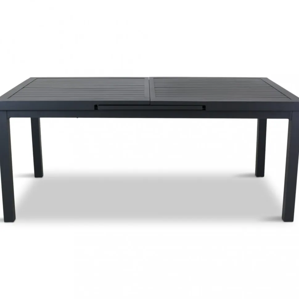 Förlängningsbart bord i aluminium 180-240cm | 8 positionsstolar