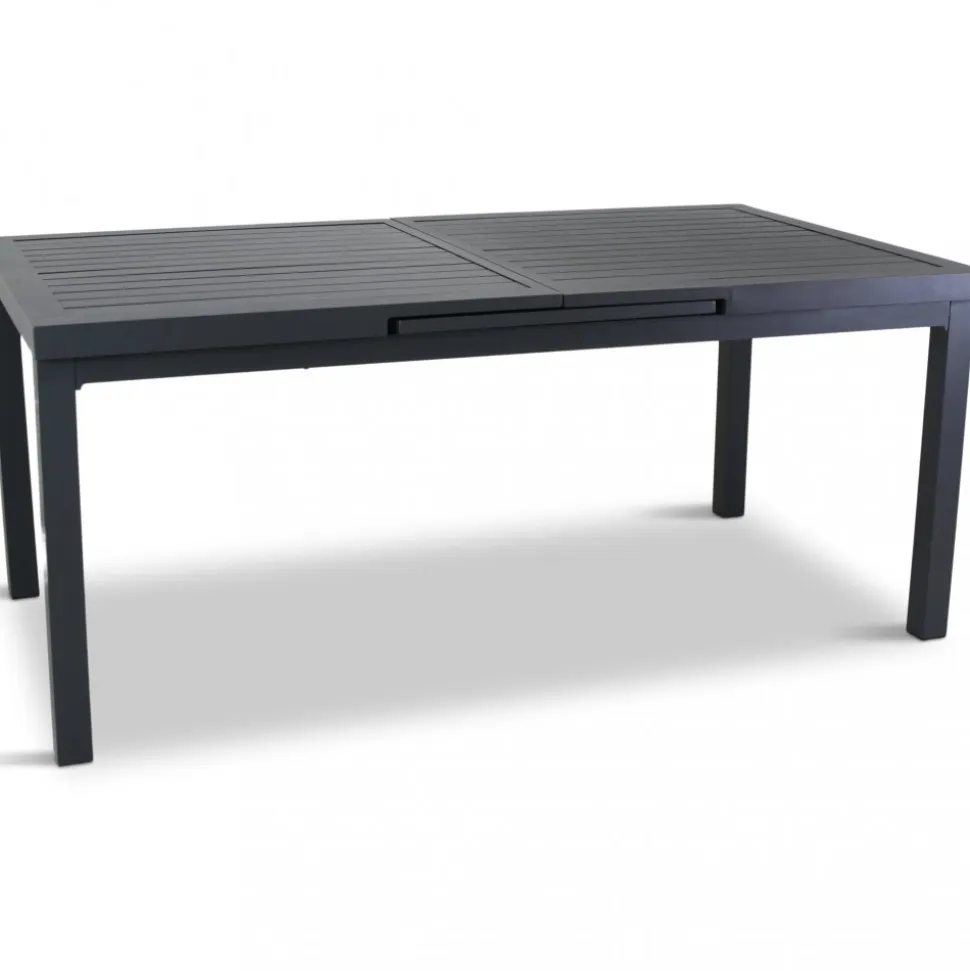 Förlängningsbart bord i aluminium 180-240cm | 8 positionsstolar