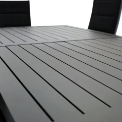 Förlängningsbart bord i aluminium 180-240cm | 8 positionsstolar