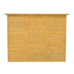 Förråd i trä 4m² | Dubbeldörr | Naturlig Träfinish