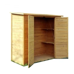 Förråd |1,8m² | Dubbel dörr | Naturlig träfinish