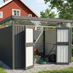Förråd & redskapsbod 7,8 m² | Dubbla dörrar | Stål | 3x2,6 m