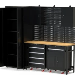 Garageinredning | Komplett förvaringssystem | 4 verktygstavlor