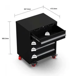 Garageinredning | Komplett förvaringssystem | 2750 x 550 x 2300 mm