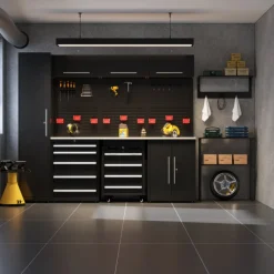 Garageinredning | Komplett förvaringssystem | 2750 x 550 x 2300 mm