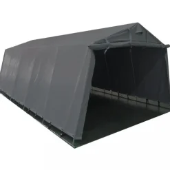 Garagetält 2,7x5,1m | 13,7m² - 200g/m² | PE - Grå