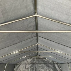 Garagetält 2,7x5,1m | 13,7m² - 200g/m² | PE - Grå