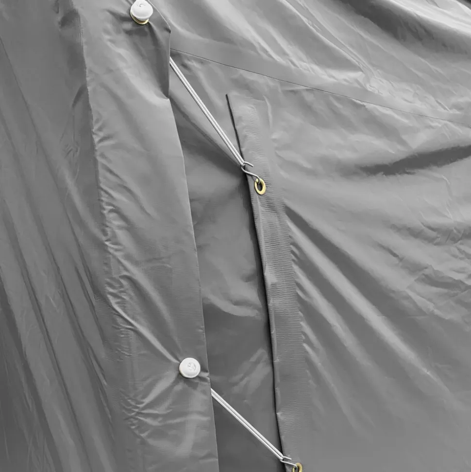 Garagetält 3,6x4,8m | 17,3m² - 500g/m² | PVC - Grå