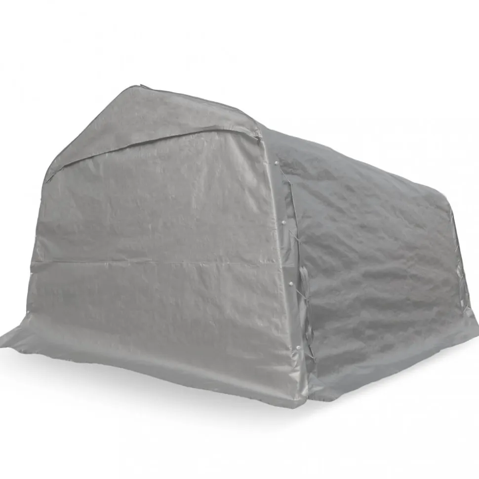 Garagetält 3,6x4,8m | 17,3m² - 500g/m² | PVC - Grå