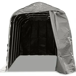 Garagetält 2,4x6m | 14,4m² - 500g/m² | PVC - Grå