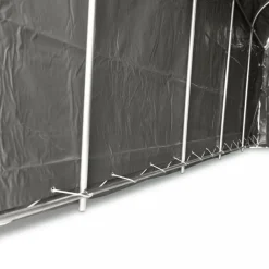 Garagetält 2,4x6m | 14,4m² - 500g/m² | PVC - Grå