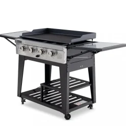 Gasoldrivet stekbord 16 kW | 4 rostfria brännare | Lockhart