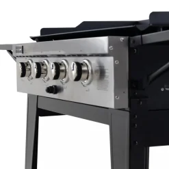 Gasoldrivet stekbord 16 kW | 4 rostfria brännare | Lockhart